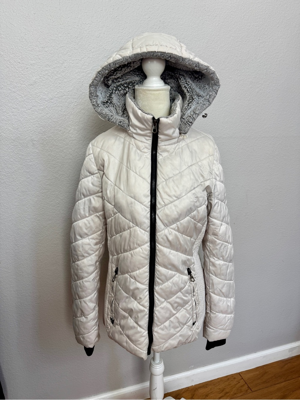 Women's Nautica Quilted Hooded Puffer Jacket